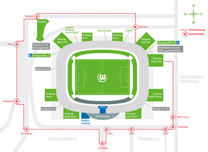 Sicherheitsring des VfL-Wolfsburg.