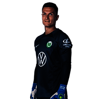 Pavao Pervan spielt im Tor bei der Lizenmannschaft des VfL Wolfsburg in der Saison 2022/23.