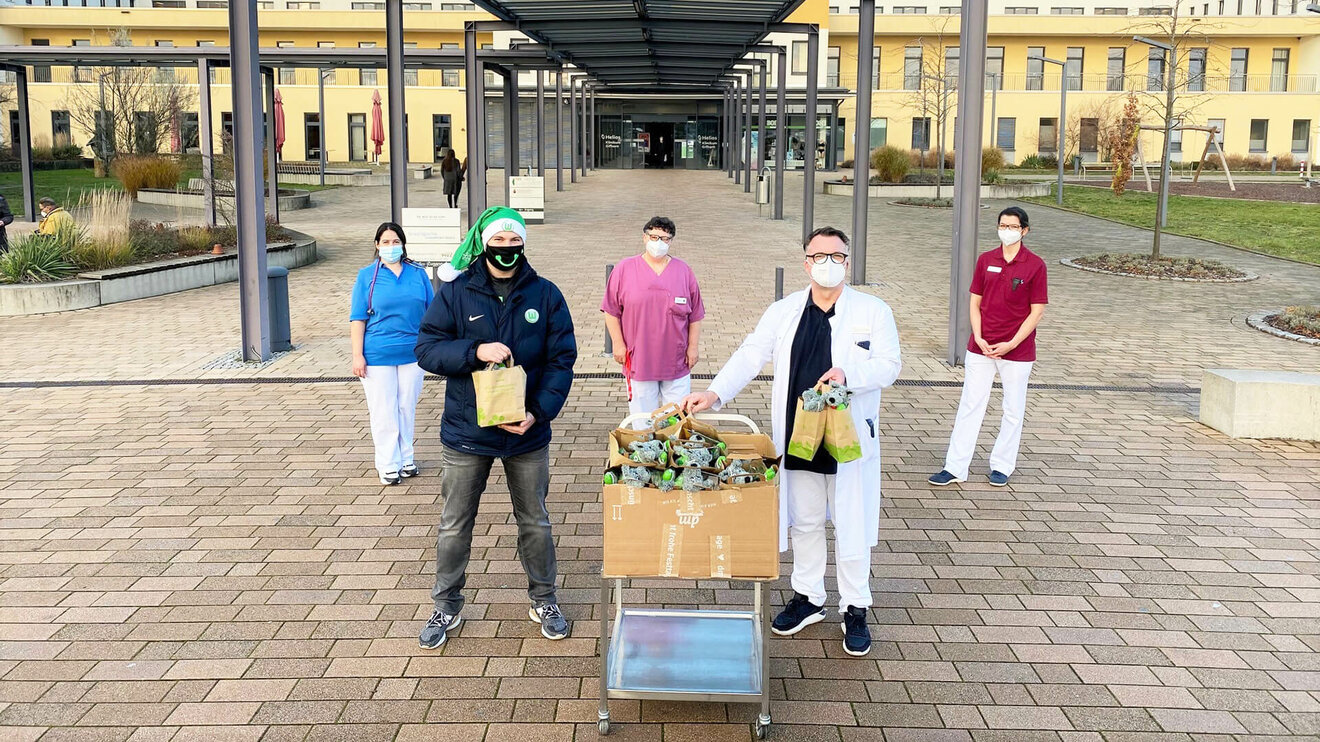 Krankenhaustour des VfL-Wolfsburg.