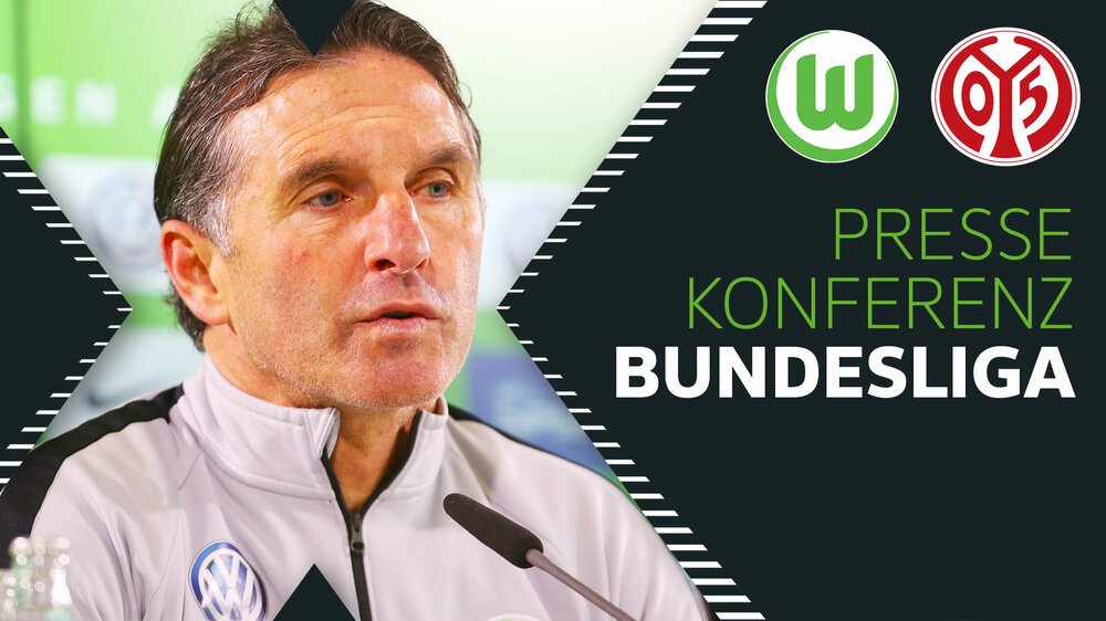 Pressekonferenz mit VfL Wolfsburg Trainer vor dem Spiel gegen FSV Mainz 05.
