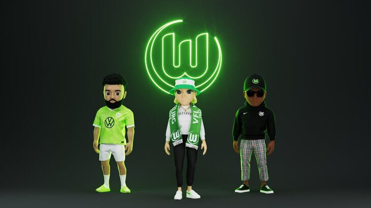 Avatare für den Webauftritt des VfL Wolfsburg.