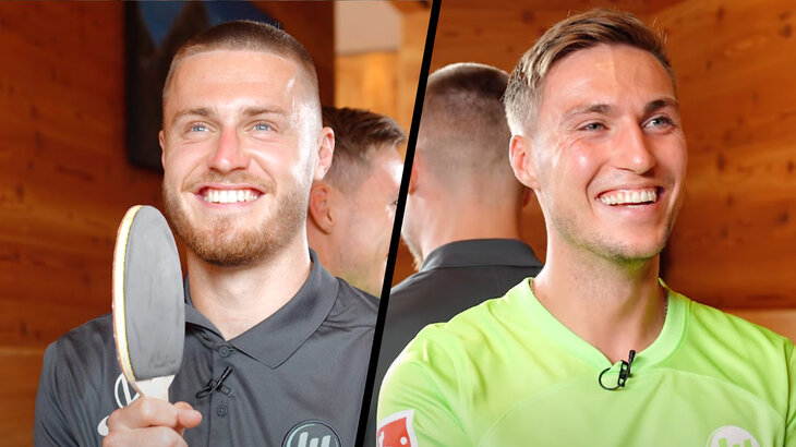 Svanberg und Fischer vom VfL Wolfsburg.