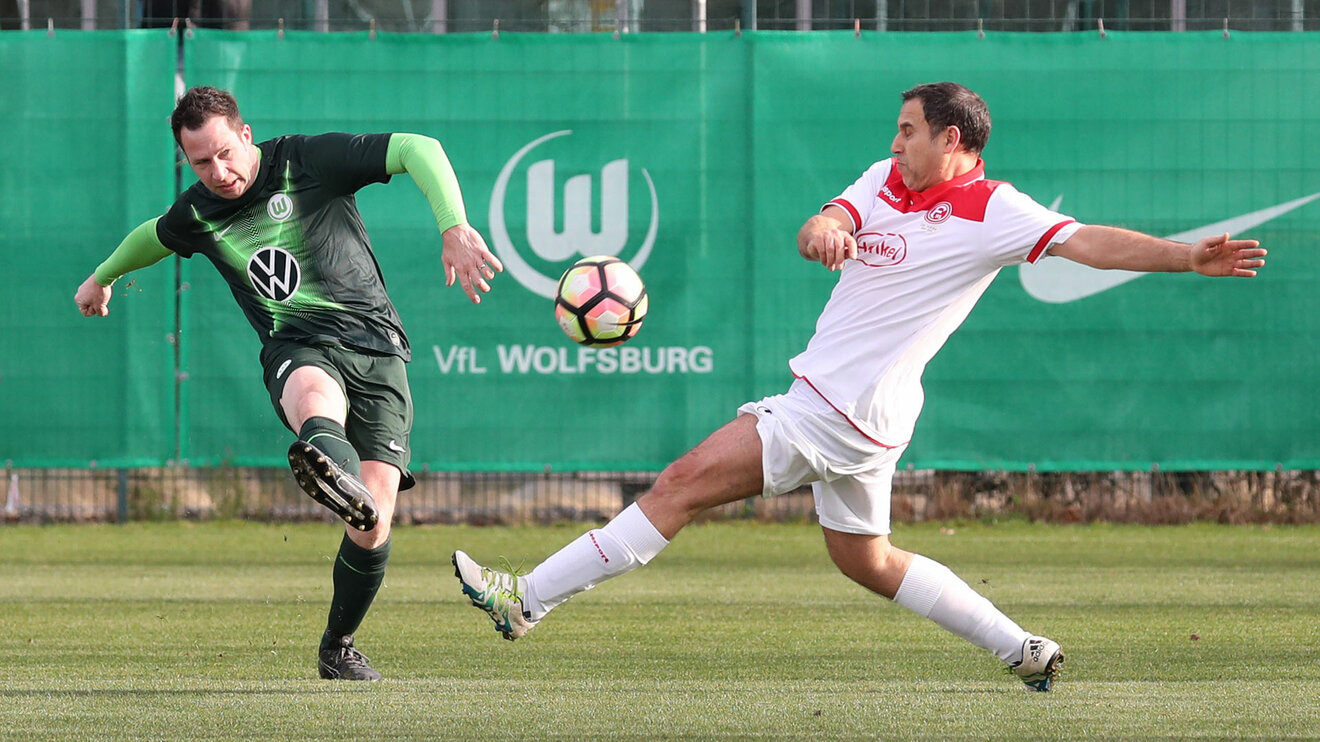 VfL-Wolfsburg Traditionsteam gegen Düsseldorf.