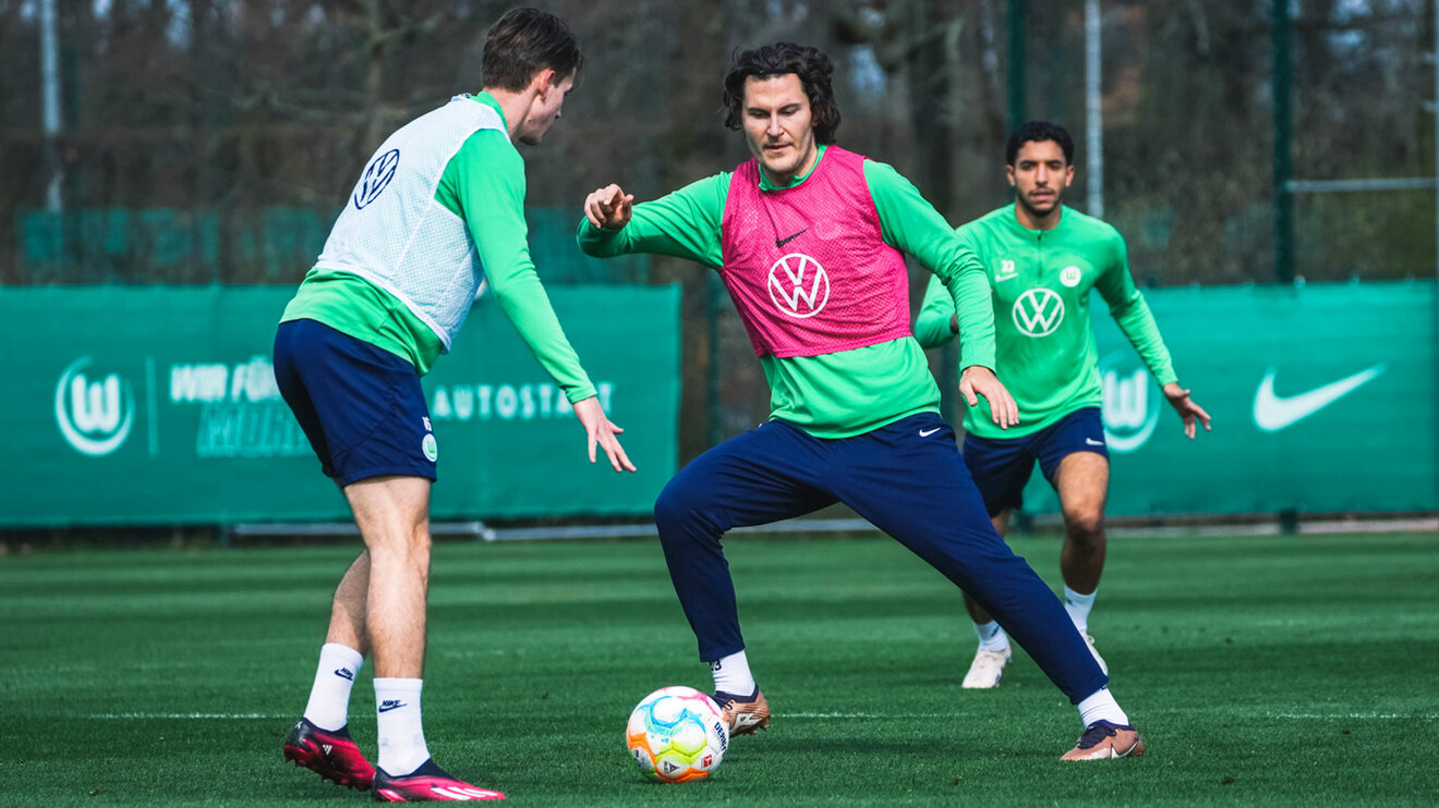 VfL-Wolfsburg-Spieler Wind im Training.