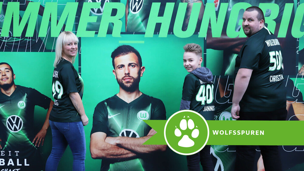 Wolfsspuren des vfL-Wolfsburg.