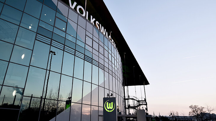 Außenansicht der Volkswagen Arena.