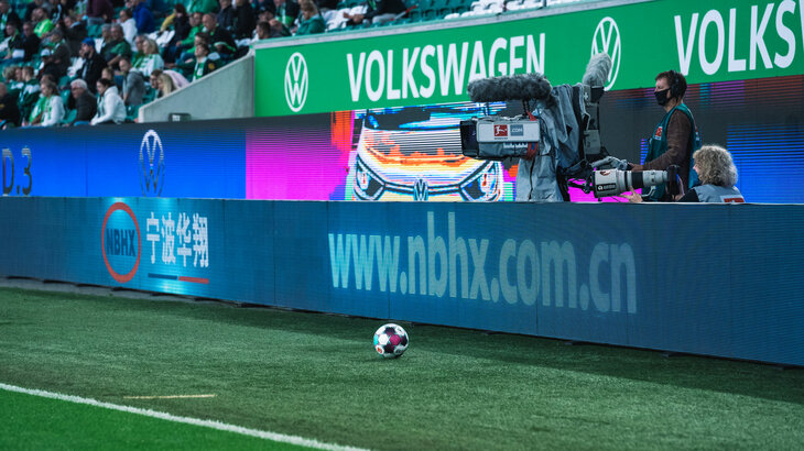 Nbhx als Sponsor in der Volkswagenarena.