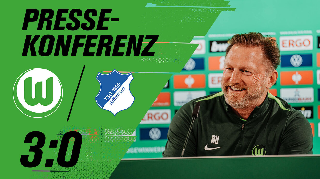 Eine VfL-Wolfsburg-Grafik zur Pressekonferenz gegen Hoffenheim mit Ralph Hasenhüttl.