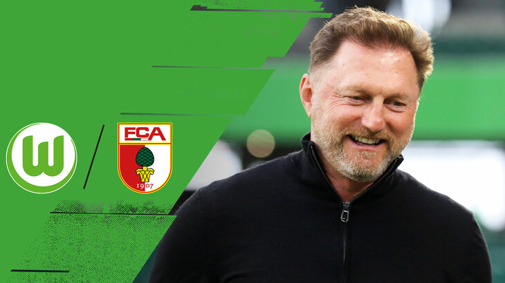 Eine VfL-Wolfsburg-Grafik zur Pressekonferenz gegen Augsburg mit Ralph Hasenhüttl.