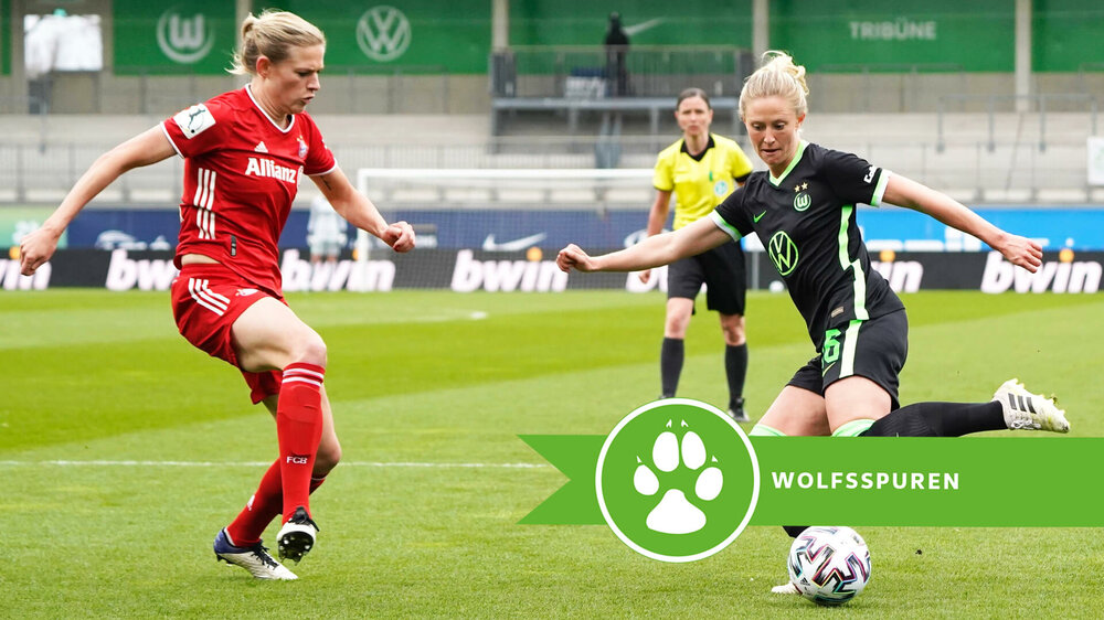 Wolfsspuren mit VfL Wolfsburg Spielerin Blomqvist.