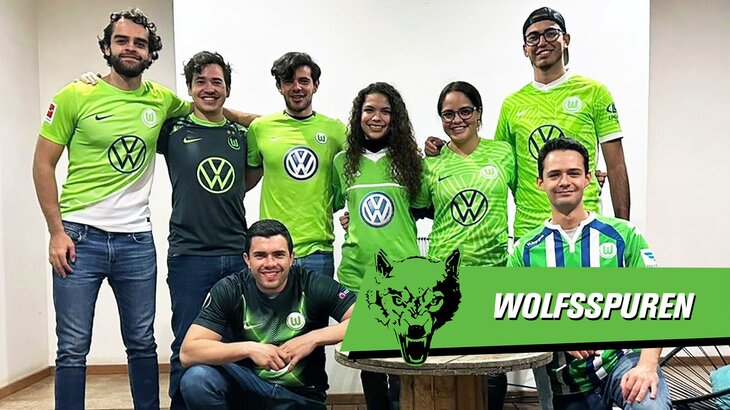 Gruppenbild des mexikanischen VfL-Wolfsburg-Fanclubs.