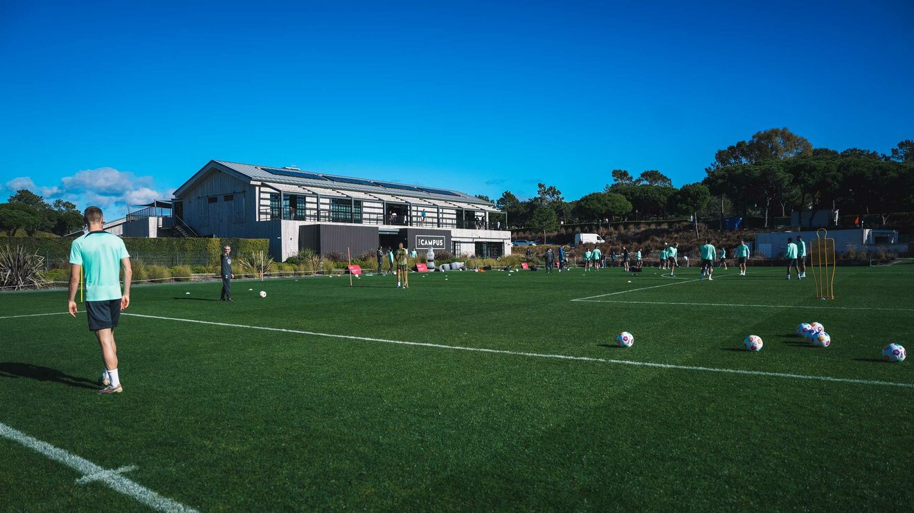 Der Trainingsplatz im portugiesischen Almancil.