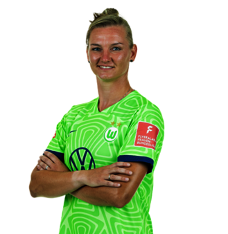 Die Nummer 11, Alexandra Popp, ergänzt das Frauenteam des VfL Wolfsburg als erfolgreiche Stürmerin.