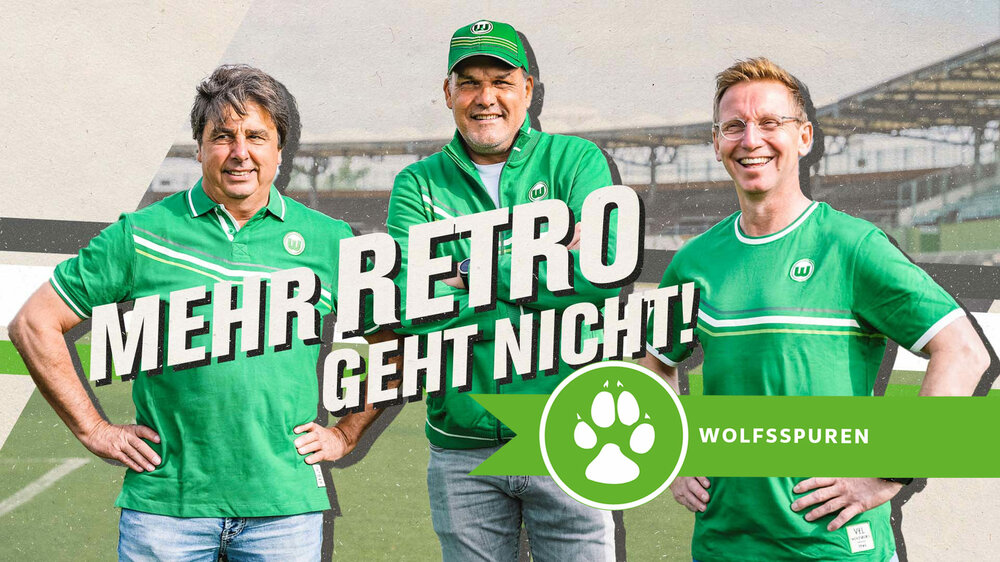 Wolfsspuren mit der Retrokollektion des VfL-Wolfsburg.