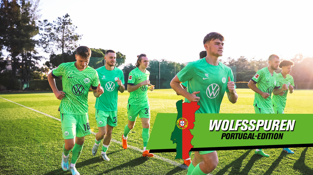 Die Männer des VfL Wolfsburg laufen sich in Portugal warm.