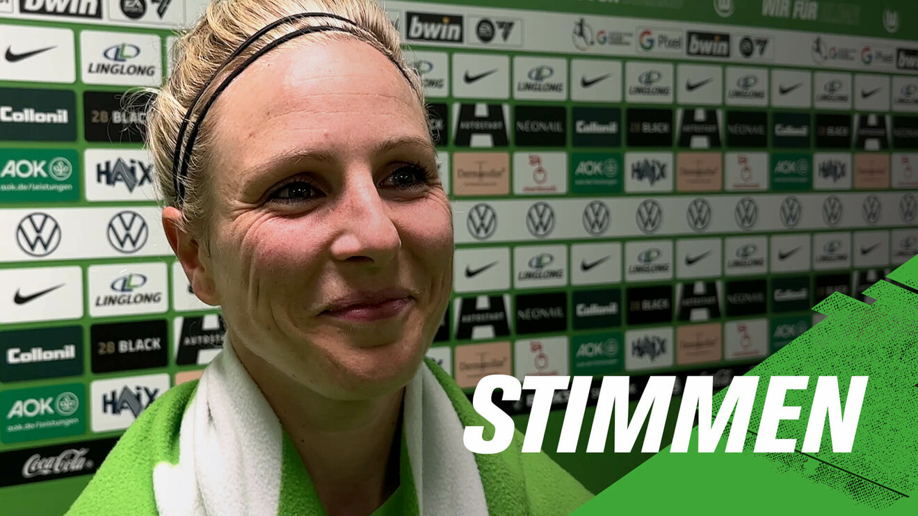 Eine VfL-Wolfsburg-Grafik mit Svenja Huth.