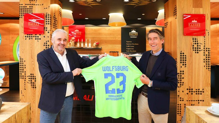 Hannoversche Kaffeemanufraktur als Sponsor des VfL-Wolfsburg.