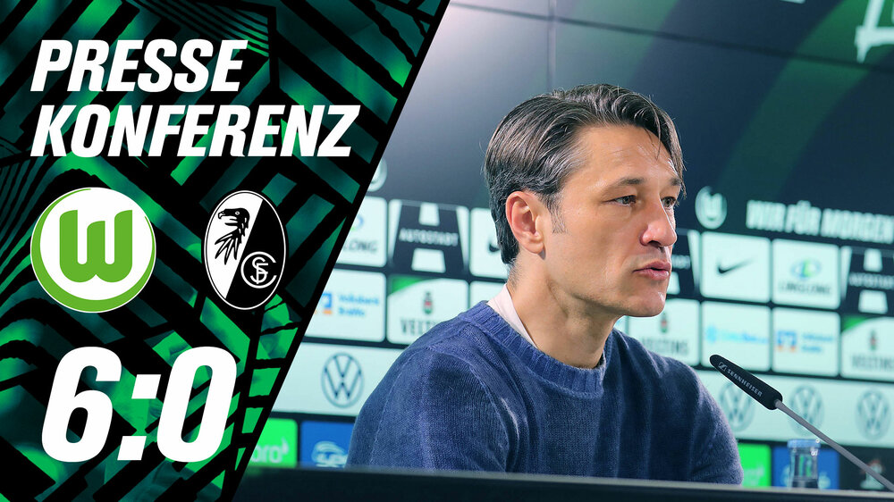 Pressekonferenz mit VfL-Wolfsburg-Trainer Kovac nach dem Spiel gegen den SC Freiburg.