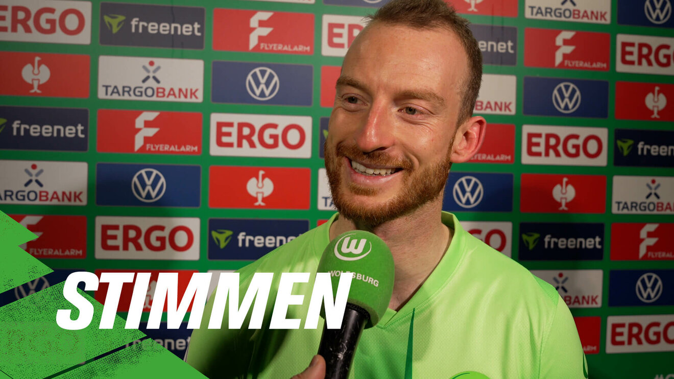 Eine VfL-Wolfsburg-Grafik zu den Stimmen mit Maximilian Arnold im Interview.