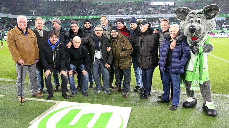 Aufstiegsmannschaft von 1992 traf sich beim Freiburg-Spiel in der Arena. 