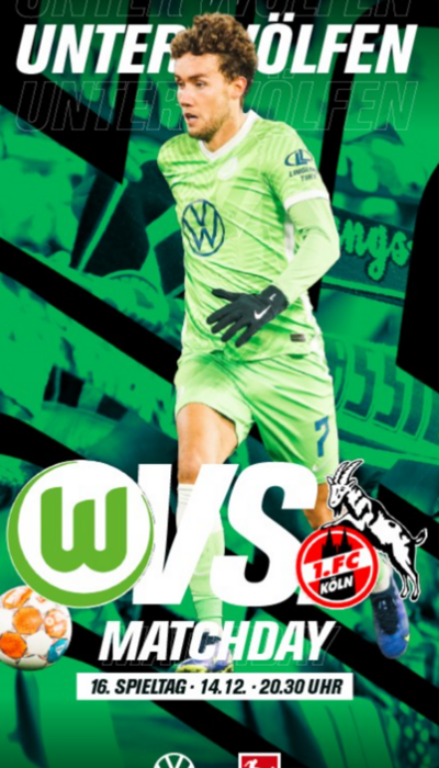 Cover des VfL Wolfsburg Magazins Unter Wölfen Ausgabe 12.