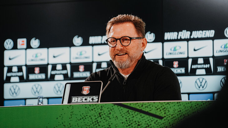 Die Pressekonferenz mit Ralph Hasenhüttl vor der Partie am 28. Spieltag gegen den 1. FC Union Berlin .