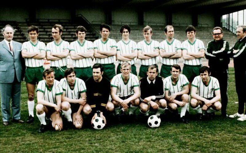 Ein VfL Wolfsburg-Mannschaftsfoto aus dem Jahr 1970.