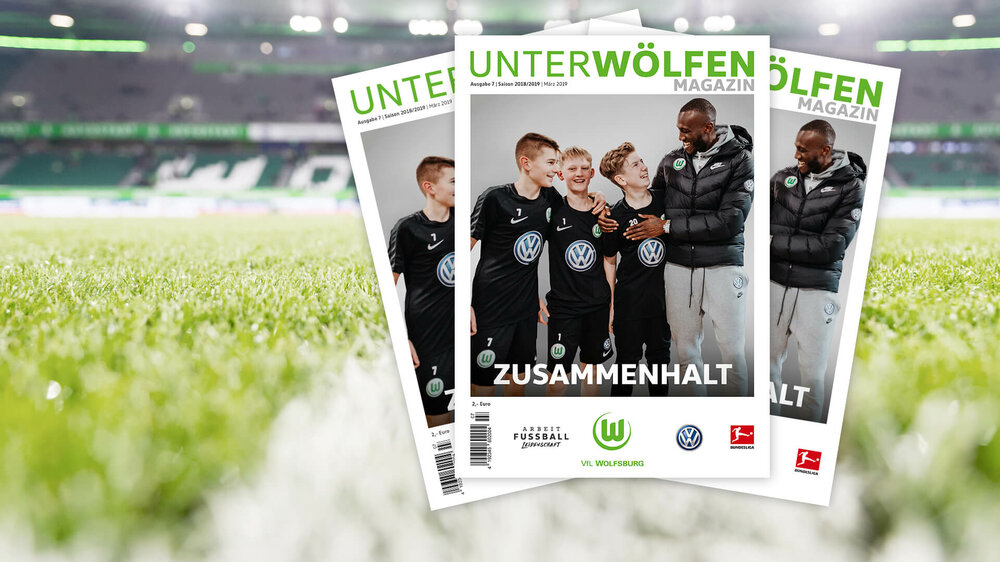 VfL Wolfsburg Stadionmagazin "Unter Wölfe" mit Guilavogui auf dem Cover.