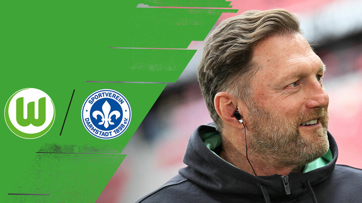 Eine VfL-Wolfsburg-Grafik zur Pressekonferenz vor Darmstadt mit Ralph Hasenhüttl.