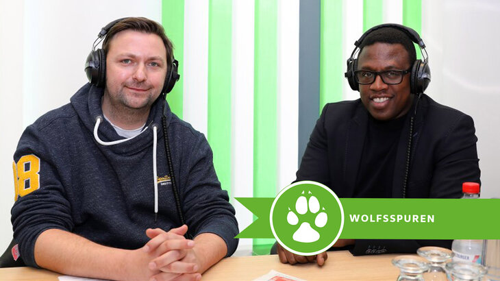Pablo Thiam bei Aufnahme des Podcasts Wöfle-Talk.