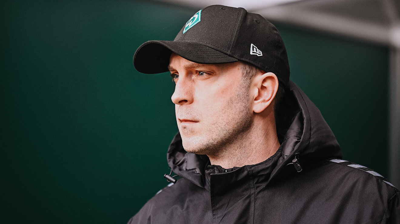 Bremen-Trainer Ole Werner in der Nahaufnahme.