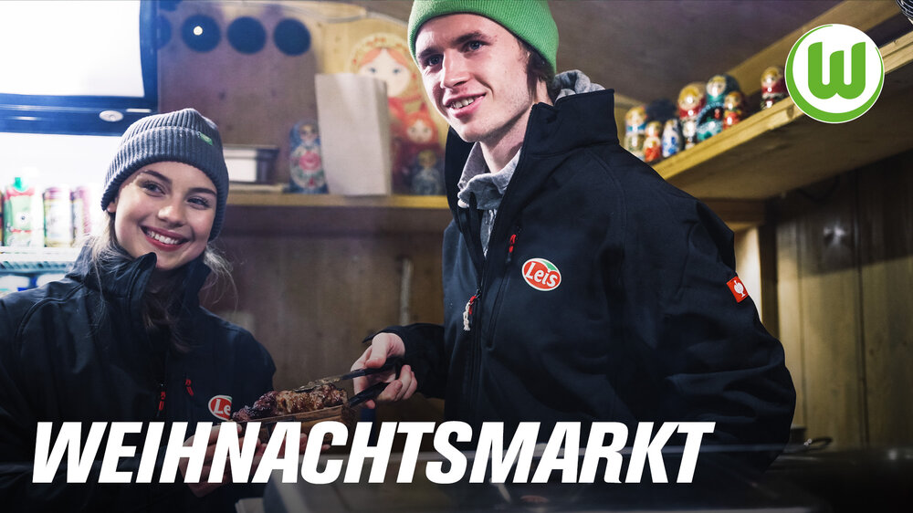 Patrick Wimmer und Ricarda Zander auf dem Wolfsburger Weihnachtsmarkt