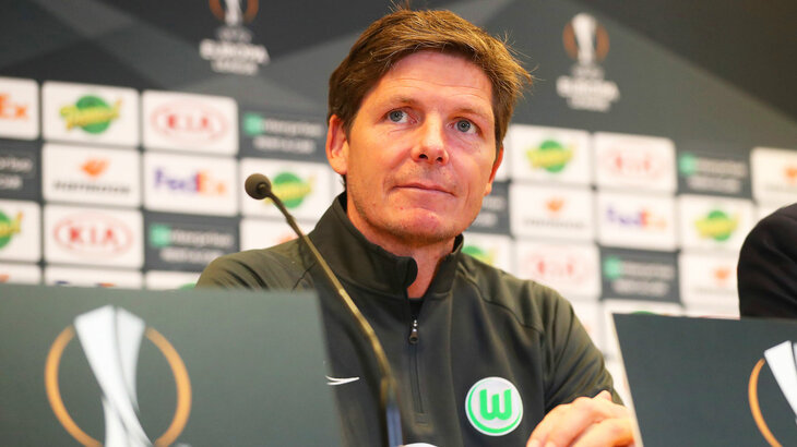 Pressekonferenz mit Oliver Glasner nach dem Spiel vom VfL Wolfsburg.