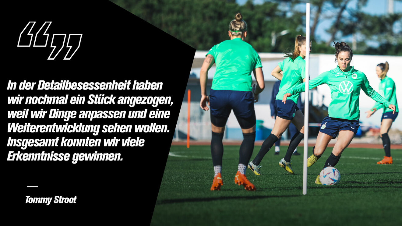 Zitat von VfL-Wolfsburg-Trainer Stroot.