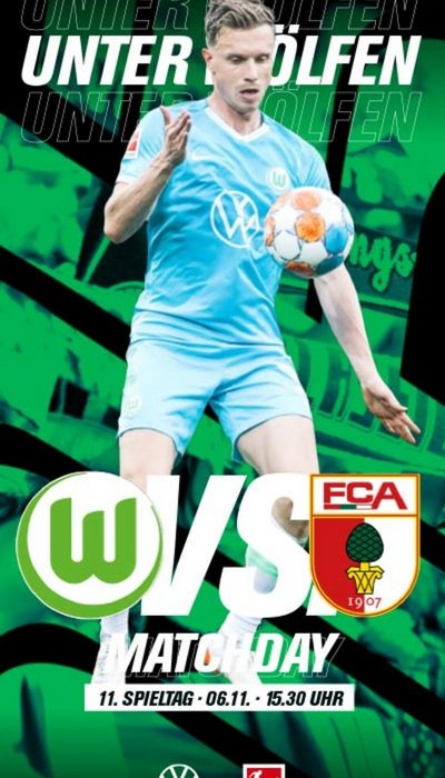 Cover des VfL Wolfsburg Magazins Unter Wölfen Ausgabe 8.