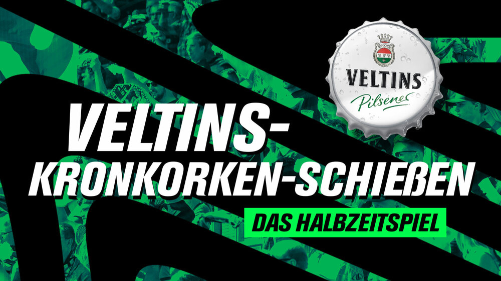 Das neue Halbzeitspiel des VfL Wolfsburg  "Veltins Kronkorken schießen".