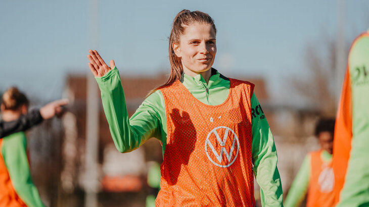 Tabea Sellner beim Training.