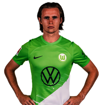 Der VfL-Wolfsburg-Spieler Patrick Wimmer im Portrait.