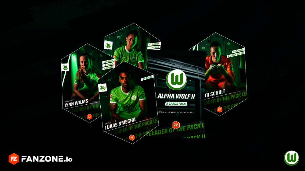 Digitale Sammelkarten des VfL-Wolfsburg in Fanzone.