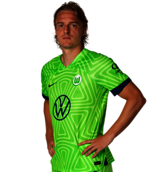 Sebastiaan Bornauw ist Abwehrspieler der VfL Wolfsburg Lizenzmannschaft in der Saison 2022/23.