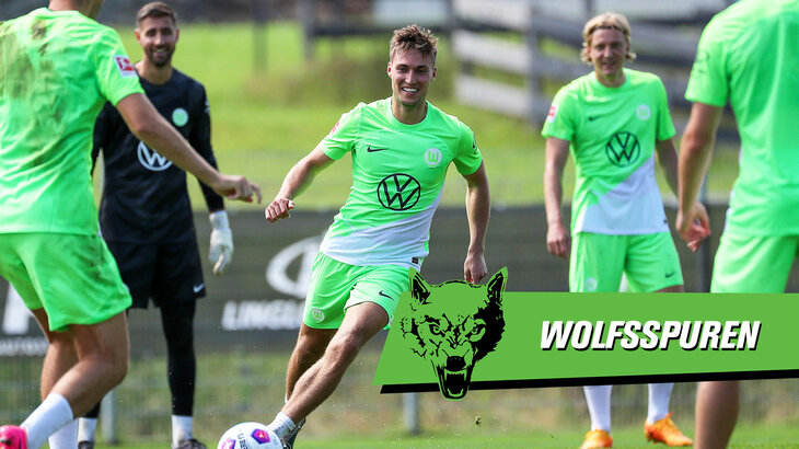 Spieler des VfL Wolfsburg beim Training.