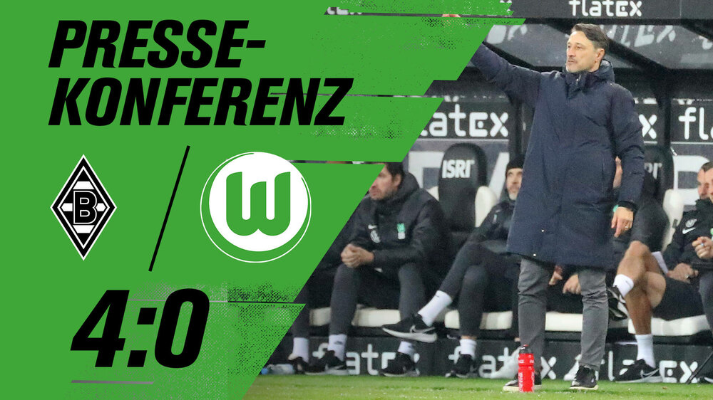 Eine VfL Wolfsburg-Grafik zur Pressekonferenz gegen Gladbach mit Niko Kovac.