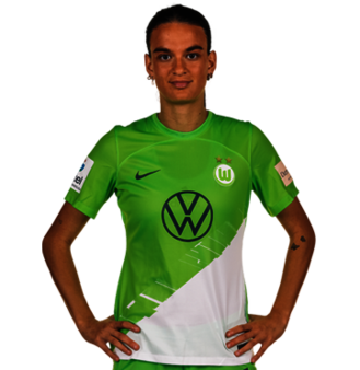 Die VfL-Wolfsburg-Spielerin Riola Xhemaili im Portrait.