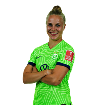 Pia Wolter ist Mittelfeldspielerin des VfL Wolfsburg mit der Trikotnummer 20.