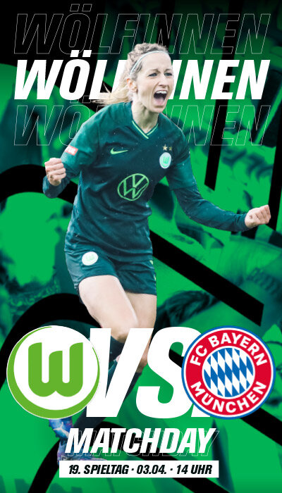 Das Cover von "Wölfinnen kompakt" vom VfL Wolfsburg gegen Bayern München mit Kathrin Hendrich.