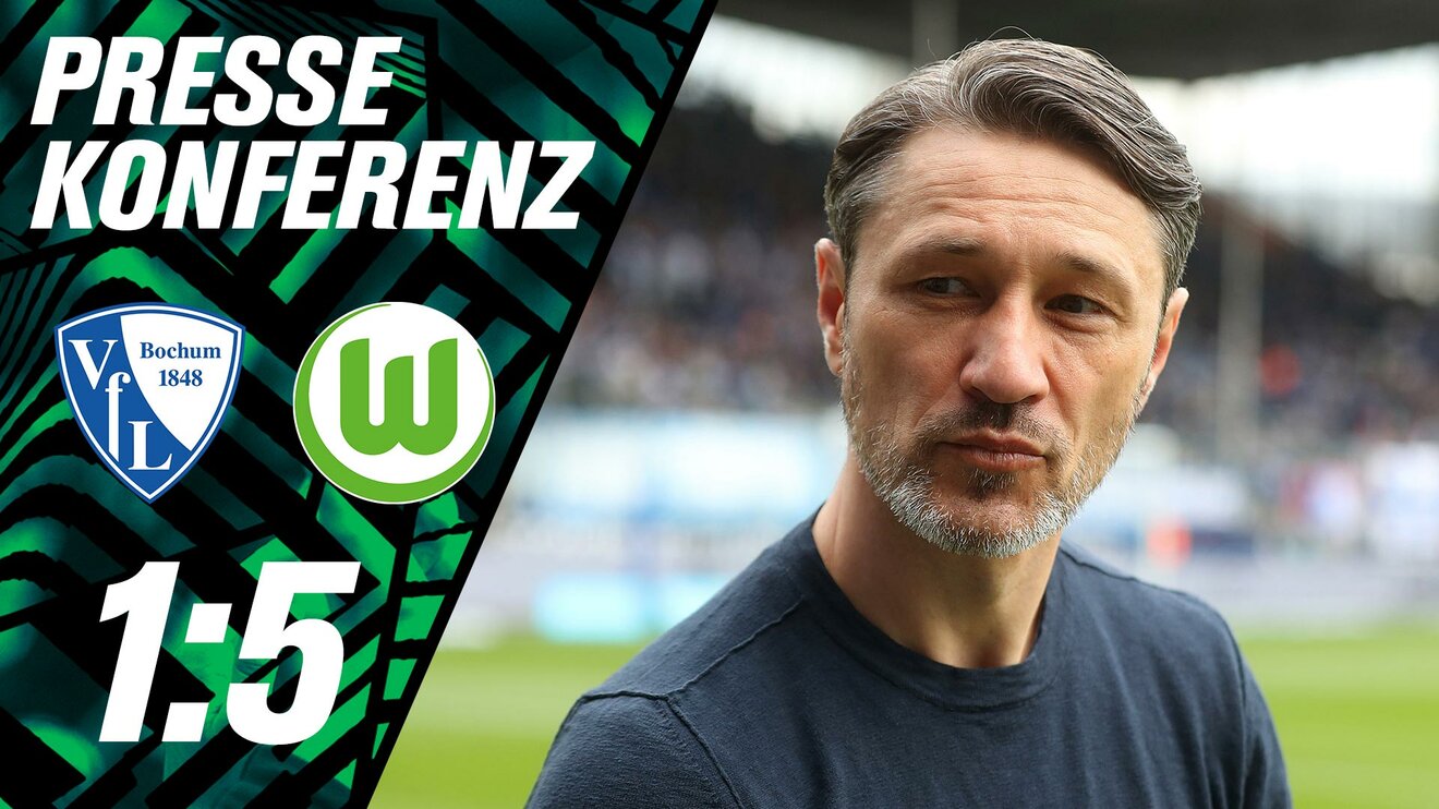 Pressekonferenz mit VfL-Wolfsburg-Trainer Kovac nach dem Spiel gegen Bochum.