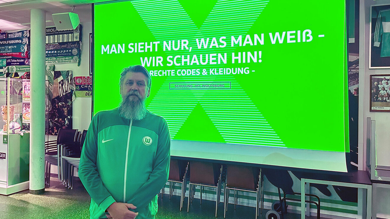 Workshop des VfL Wolfsburg zum Thema "Wir schauen hin".