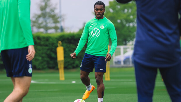 Der VfL-Wolfsburg-Spieler Ridle Baku im Training vor dem Spiel gegen Hoffenheim.