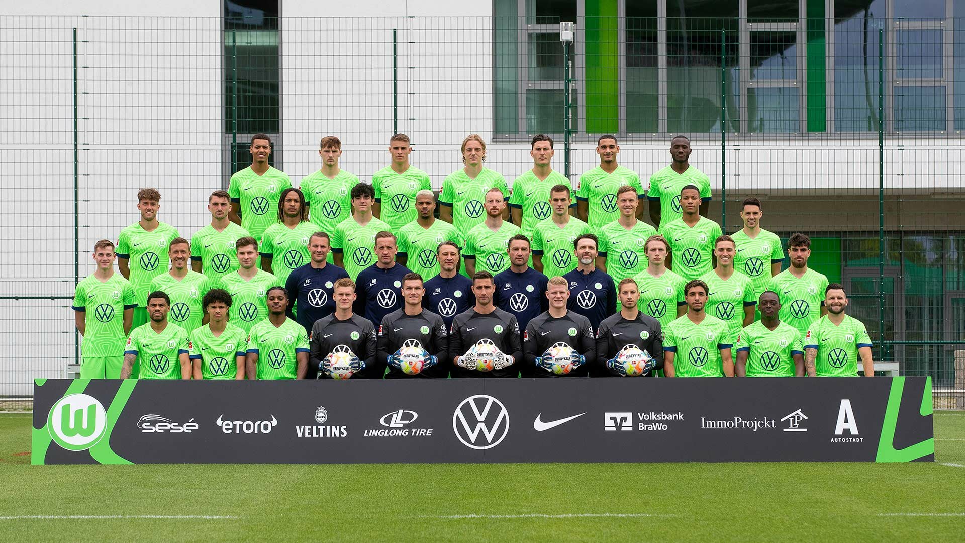 Der aktuelle Kader der Wölfe VfL Wolfsburg