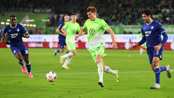 VfL-Wolfsburg-Neuzugang Behrens in seinem ersten Spiel für den VfL Wolfsburg.